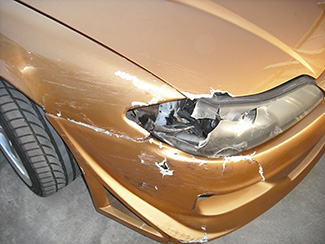 汽車玻璃鋼保險杠殼撞壞了，自己修復200塊搞定